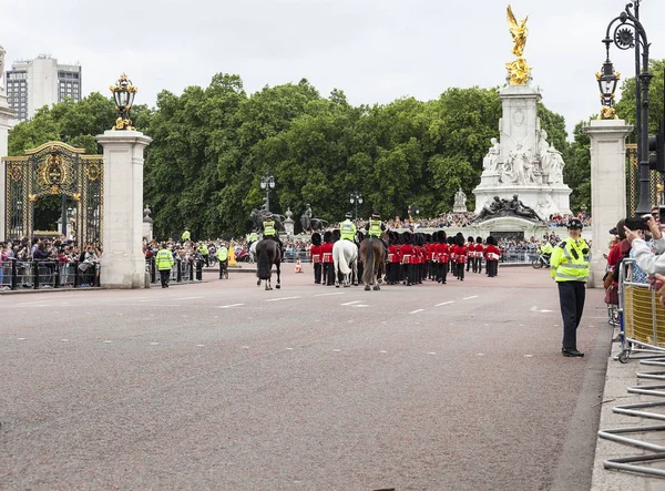 London United Kingdom June 2017 Ceremonial Changing London Guards Front — Stock Photo, Image