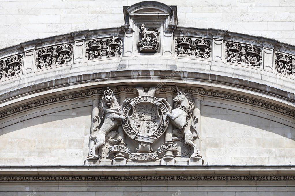 Victoria and Albert Museum, facade, South Kensington, London, United Kingdom. It is the largest museum of decorative arts and design in the world