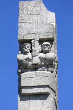 Gdansk - Westerplatte, Polonya - 5 Haziran 2018: Westerplatte Anıtı