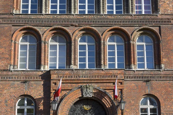 Gdansk Polónia Junho 2018 Edifício Dos Correios Polacos Antigos Gdansk — Fotografia de Stock