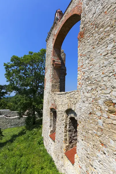 Rudno Polen Juli 2018 Ruinen Einer Mittelalterlichen Burg Aus Dem — Stockfoto