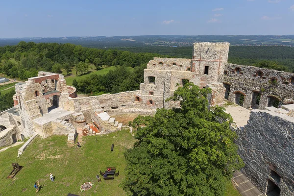 Rudno Polonya Temmuz 2018 Yüzyıl Ortaçağ Kalesi Tenczyn Kalesi Polonya — Stok fotoğraf