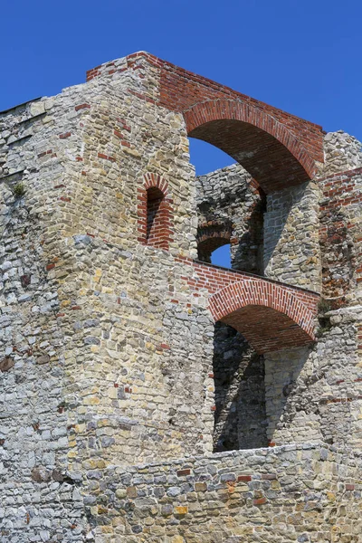 Rudno Poland July 2018 Ruins 15Th Century Medieval Castle Tenczyn — Stock Photo, Image