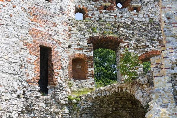 Rudno Polen Juli 2018 Ruinen Einer Mittelalterlichen Burg Aus Dem — Stockfoto