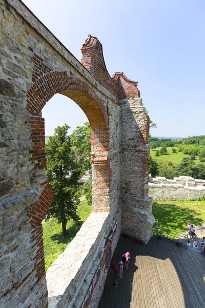 Rudno Polonia Julio 2018 Ruinas Del Castillo Medieval Del Siglo —  Fotos de Stock