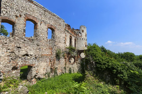 Rudno Polonia Julio 2018 Ruinas Del Castillo Medieval Del Siglo —  Fotos de Stock