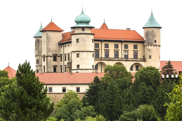 Wisnicz Pologne Juin 2018 Château Médiéval Médiéval Nowy Wisnicz Voïvodie — Photo