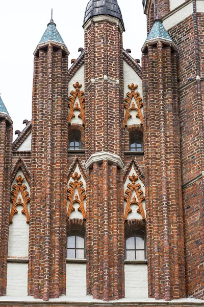 Igreja Santa Maria Gótica Século Xvi Exterior Gdansk Polónia — Fotografia de Stock