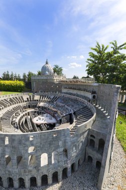 Inwald, Polonya - 12 Ağustos 2018: Ölçekli minyatür Parkı 