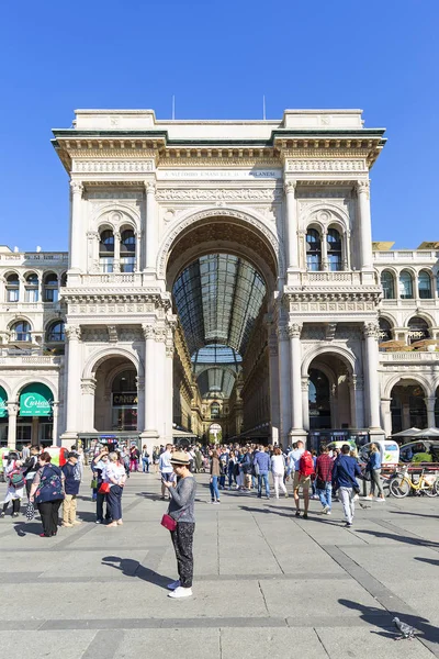 Milan Italie Septembre 2018 Galerie Vittorio Emanuele Centre Commercial Luxe — Photo