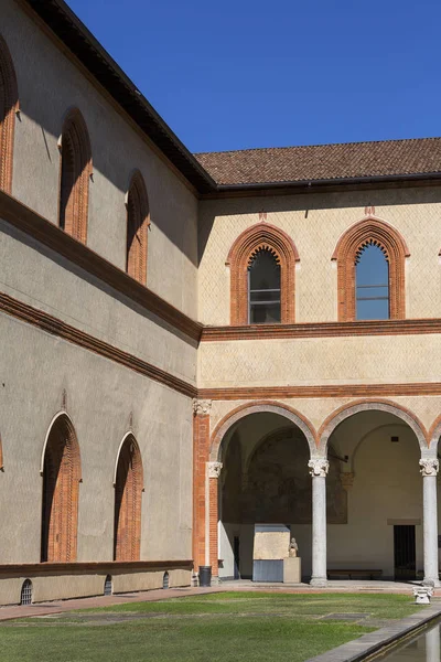 Sforza Burg Castello Sforzesco Aus Dem Jahrhundert Mailand Italien — Stockfoto