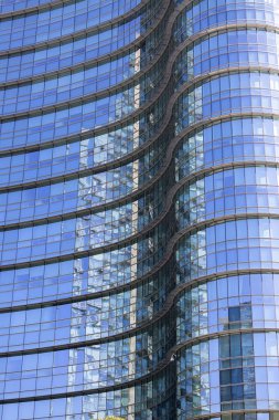 Milan, İtalya - 29 Eylül 2018:, iş bölgesinde, Porta Nuova, Piazza Gae Aulenti Modern camlı ofis binası. O bir en iyi yeni konumlar Milano