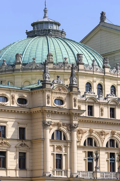 Juliusz Slowacki Theatre 1800 Talets Eklektisk Byggnad Detaljer Fasaden Krakow — Stockfoto