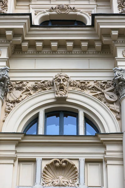 Juliusz Slowacki Theatre 19Th Century Eclectic Building Details Facade Krakow — Stock Photo, Image