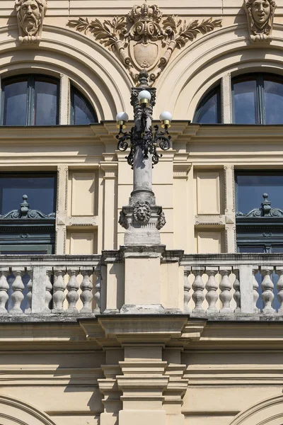 Juliusz Slowacki Theatre 19Th Century Eclectic Building Details Facade Krakow — Stock Photo, Image