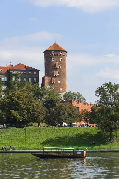 Krakow Polonia Septiembre 2018 Castillo Real Wawel Vista Desde Lado — Foto de Stock