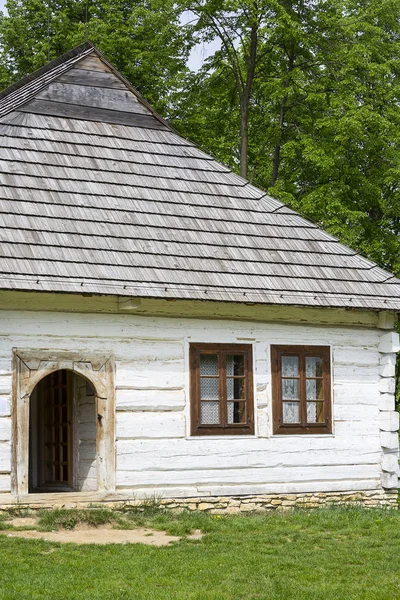 Tokarnia Polen Mai 2018 Altes Traditionelles Polnisches Holzhaus Freilichtmuseum Museum — Stockfoto