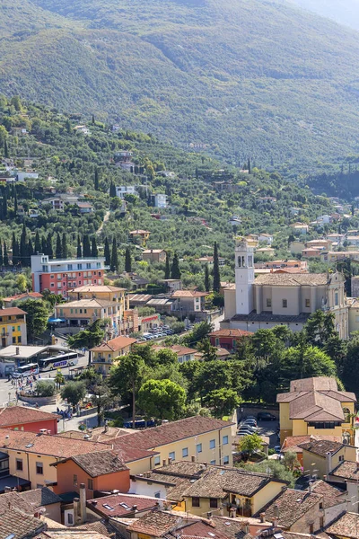 Malcesine Italien September 2018 Luftaufnahme Der Stadt Malcesine Gardasee — Stockfoto