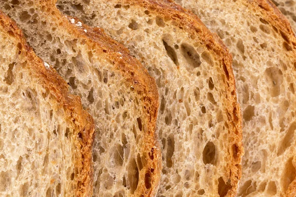 ライ小麦パンのスライスのパン地殻 クローズ アップ — ストック写真