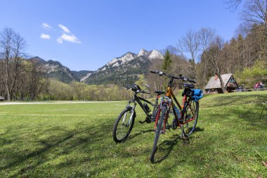 Üç Crowns Massif, Pieniny Dağları, Dunajec Nehri George, Polonya'ya bakış