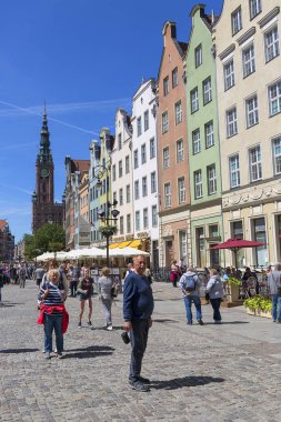 Long Market ve Town Hall manzaralı, Gdansk, Polonya