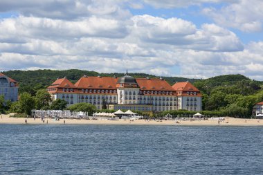 Baltık Denizi'ne yakın Grand Hotel manzarası, Sopot, Polonya