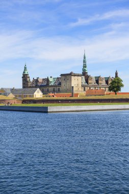 Orta Çağ Kronborg Kalesi, Ororeund Boğazı, Baltık Denizi, Helsingor, Danimarka