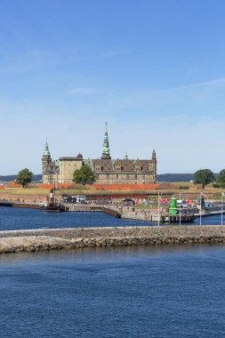 Medieval Kronborg Castle on the Oresund Strait, Baltic Sea, Helsingor, Denmark clipart