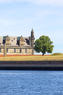Orta Çağ Kronborg Kalesi, Ororeund Boğazı, Baltık Denizi, Helsingor, Danimarka