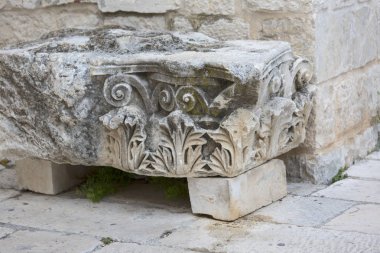 3. yüzyıldan kalma Diocletian Sarayı 'nın parçaları, Split, Hırvatistan