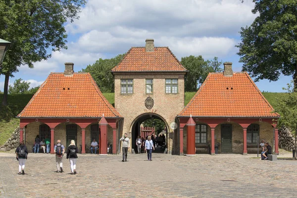 Ciudadela del siglo XVII, Kastellet, vista de North Gate, Copenhague, Dinamarca — Foto de Stock