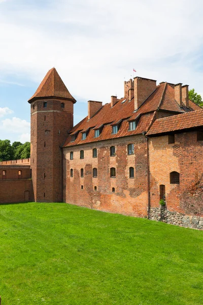 Мальборк Польша Июня 2020 Мальборкский Замок Xiii Века Средневековая Тевтонская — стоковое фото