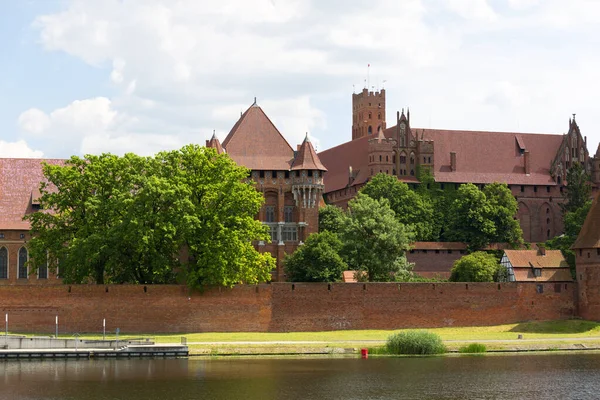 Malbork Polandia Juni 2020 Kastil Malbork Abad Benteng Teutonik Abad — Stok Foto