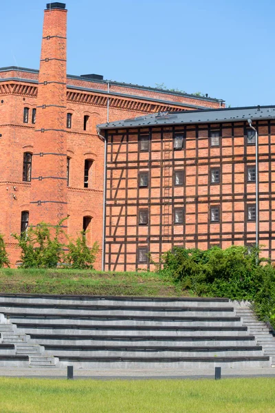 Bydgoszcz Polônia Junho 2020 Mill Island Rother Moinhos Área Histórica — Fotografia de Stock