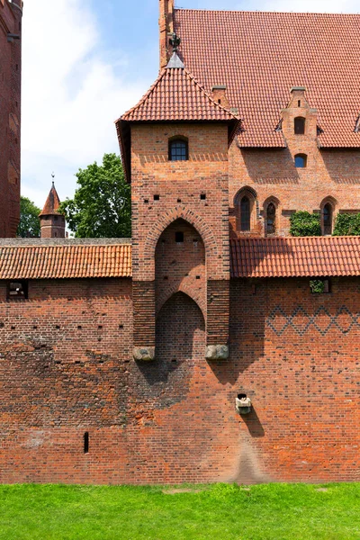 Мальборк Польша Июня 2020 Мальборкский Замок Xiii Века Средневековая Тевтонская — стоковое фото