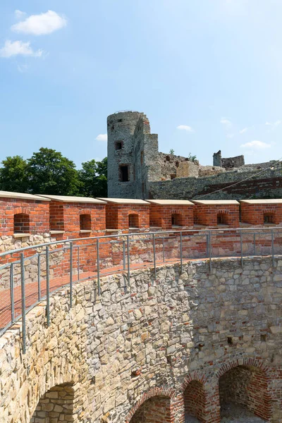 Rudno Polonia Julio 2018 Ruinas Del Castillo Medieval Del Siglo — Foto de Stock
