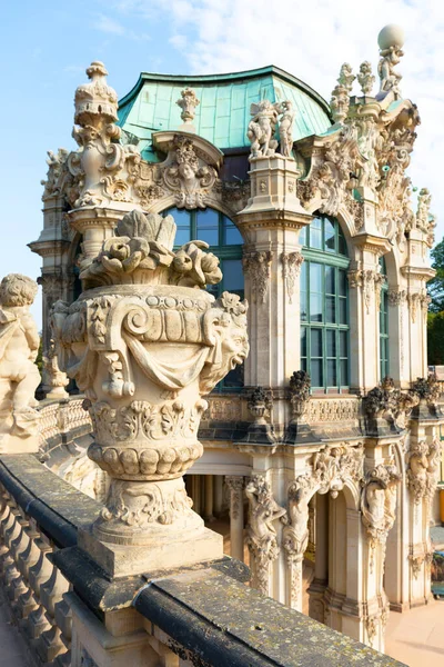 Dresden Alemanha Setembro 2020 Palácio Barroco Zwinger Século Xviii Ornamentos — Fotografia de Stock