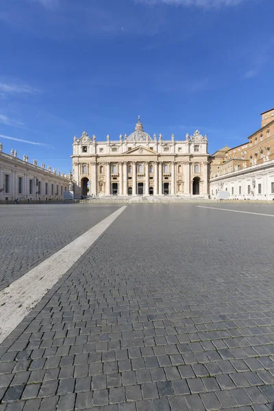 Vatikan Roma Talya Ekim 2020 Peter Meydanı Nda Aziz Peter — Stok fotoğraf