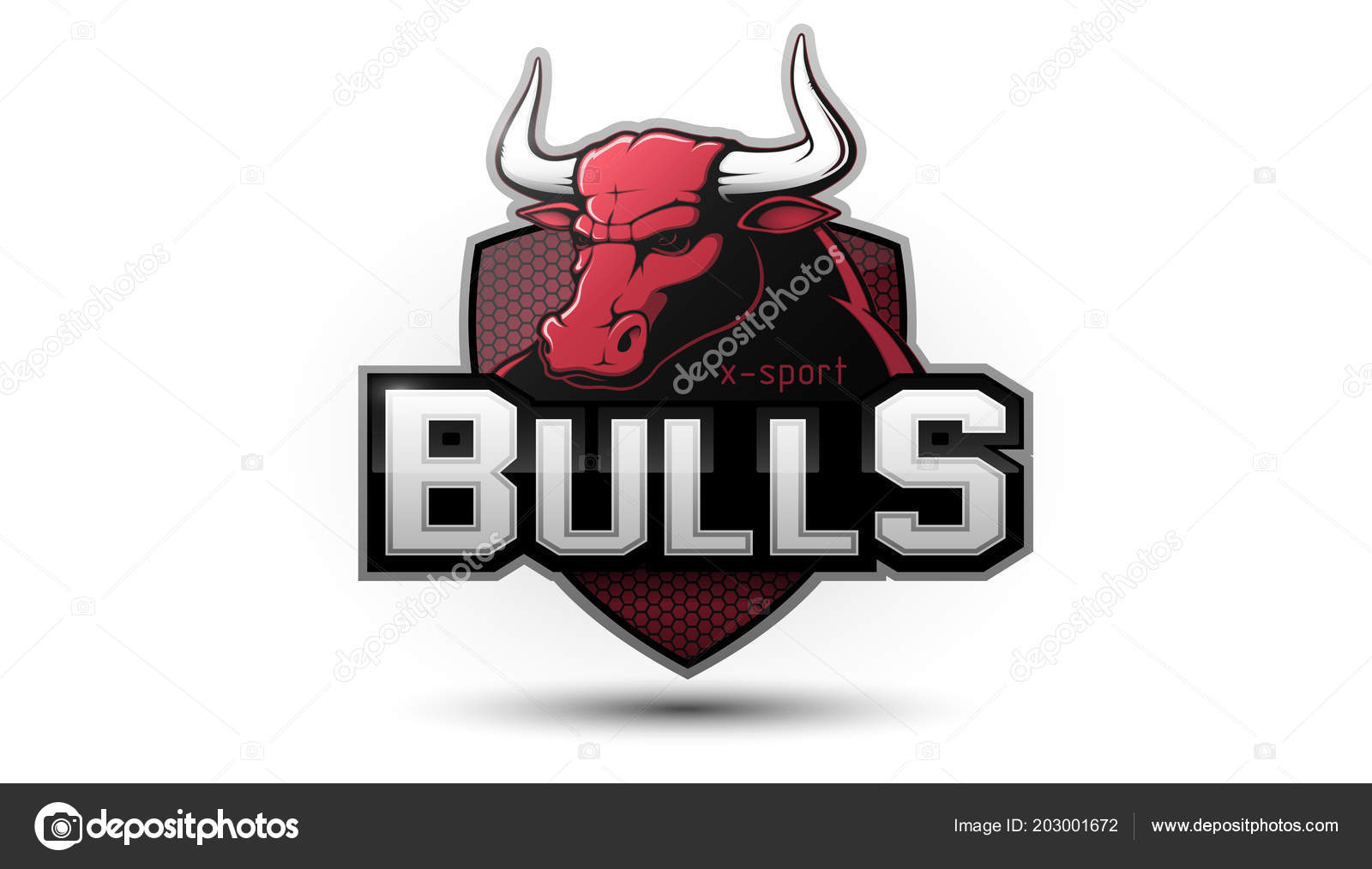 Modern Professional Bull Logo Sport Team Vector Logo White Background Stock Photo By C Farber Modern Professional Bull Logo Sport Team Vector Logo White Background Stock Photo By C Farber