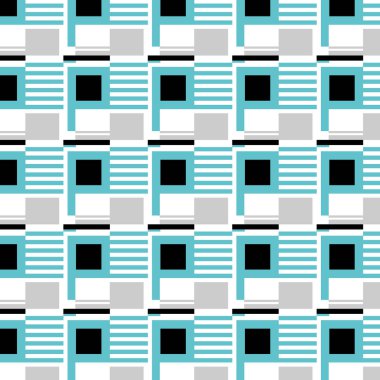 Beyaz bir arka plan üzerinde geometrik desen desen. Vektör çizim. 