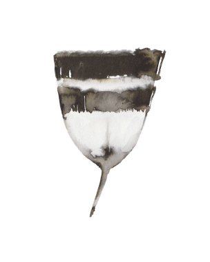 Stilize grafik hindi tüyü elle çizilmiş kroki. Mürekkep İllüstrasyonu.