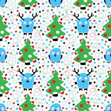 Kusursuz bir Noel ağacı, konfeti, kırmızı Noel balosu.