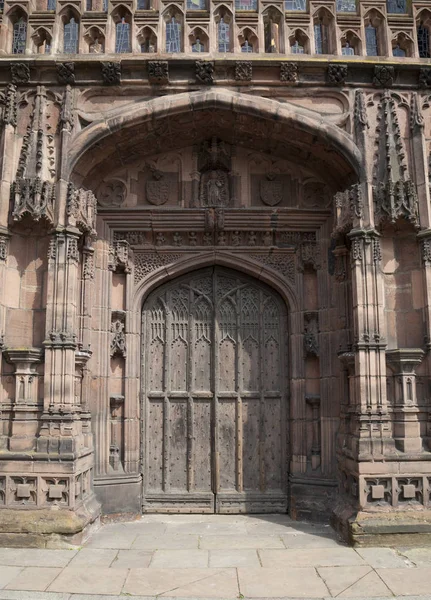 Bin Kumtaşı Katedral Doorwa Heybetli — Stok fotoğraf