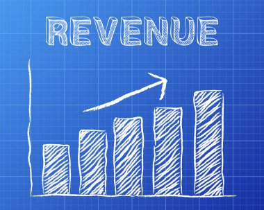 Blueprint adam artan grafik hem gelir söz