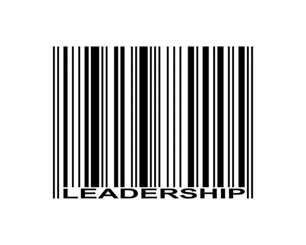Leadership Word Barcode Ico — Stock Vector
