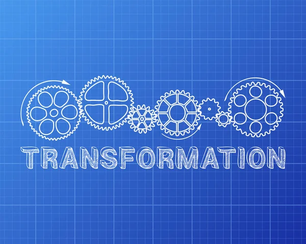 Plan directeur de la transformation — Image vectorielle