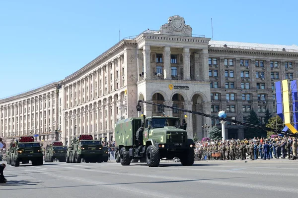 Kyiw Ukraine August 2018 Militärparade Zum Unabhängigkeitstag Der Ukraine — Stockfoto