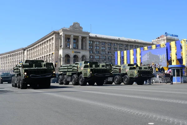 Kyjev Ukrajina Srpna 2018 Vojenská Přehlídka Den Nezávislosti Ukrajiny — Stock fotografie