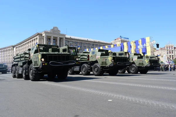 Kyiw Ukraine August 2018 Militärparade Zum Unabhängigkeitstag Der Ukraine — Stockfoto