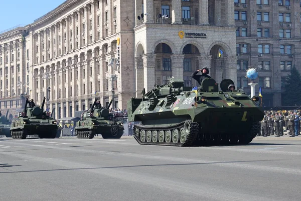 Kyiw Ukraine August 2018 Militärparade Zum Unabhängigkeitstag Der Ukraine — Stockfoto